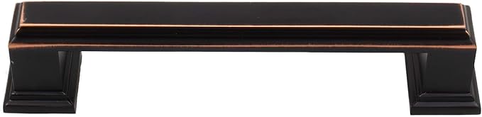 Stone Harbor Hardware Metropolis Cabinet Pull, 96 Millimeters, Vintage Bronze
