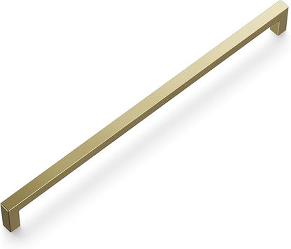 Hickory Hardware Solid Core Kitchen Cabinet Pulls, Luxury Cabinet Handles, Hardware for Doors & Dresser Drawers, 12 Inch Hole Center, Elusive Golden Nickel, Skylight Collection(Pack of 1)