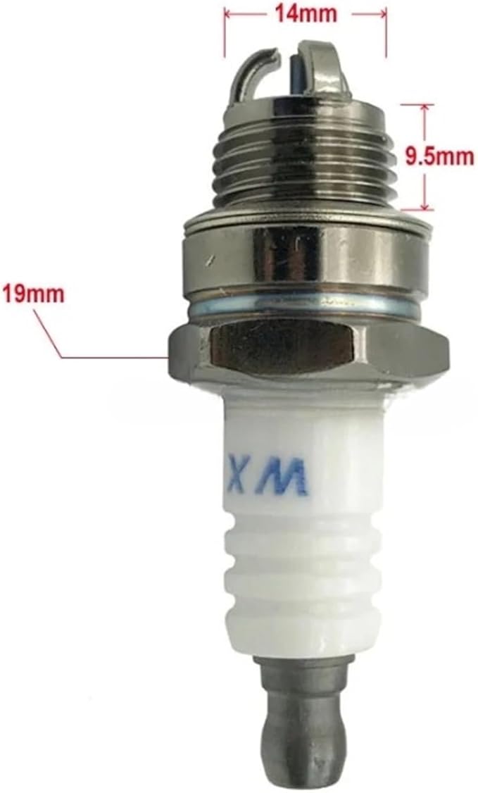 1 2 PCS 3 electrode Spark Plug L7T Compatible for BM6A BMR6A WS6E WS7E BPMR6A WS7F CJ7Y W20MU L7TC BPMR7A 2-stroke chain saw field mower(1 PC), liuxx2005