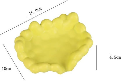 Ceramic Bubble Soap Box Drain Household Bathroom Soap Box Hotel Soap Rack(A)