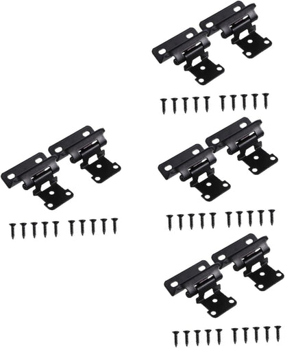Mipcase 4sets Overlay Soft Close Cabinet Hinges Semi-Concealed Door Hinges for Easy Installation Cold-Rolled for Kitchen and Furniture Applications