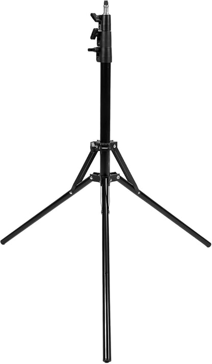 Light Photography Tripod Stand, 2M Thickened Reverse Fold Aluminum Light Stand, Portable Three Legged Stand for Softbox Flash LED Photography Lights Cameras