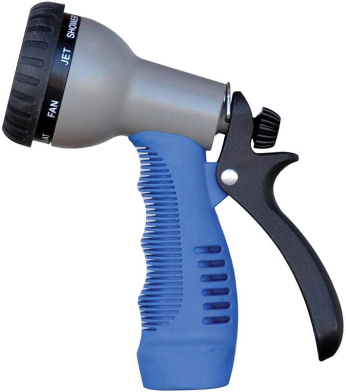 Rubber Tip Nozzle w9 Pattern Adjustable Spray Head  Comfort Grip