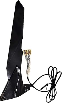 Dual Band WiFi Antenna for Asus Z390 Z490 X570 Motherboard 2T2R, 2.4G5G WiFi6e Antenna with Extension Cable, Magnetic