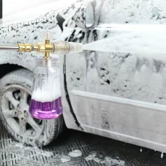 Foam Cannon - Pressure Washer Gun with 14 Inch Quick Connect and Adjustable Nozzle Car Wash Sprayer with 1 L Bottle, Professional Car Foam Cannon Fits Most Power Washing Accessories (4000 PSI)