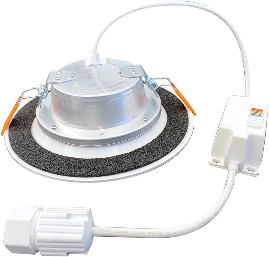 HALO Quicklink 6-Inch Canless LED Downlight Selectable 2700K, 3000K, 3500K, 4000K, 5000K CCT – White, (Driver Not Included)