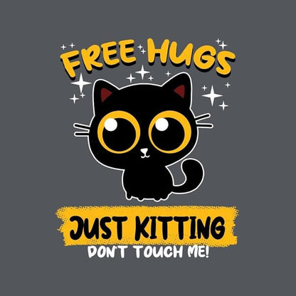 TeeFury - Free Hugs Just Kitting - Mens Animal, Cat, T-Shirt