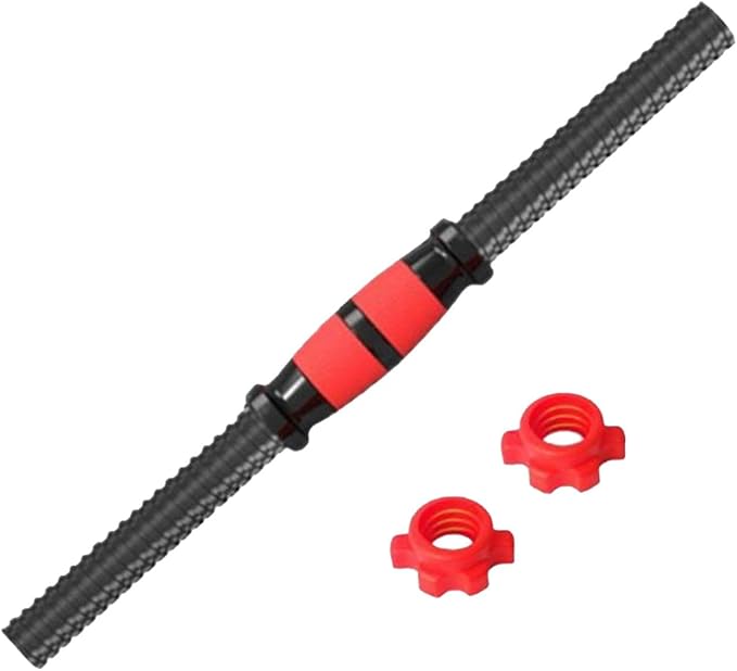 Barbell Bar with Nuts Fitness Equipment Practical Threaded Handles Dumbells Weights Set for Workout Sport Fitness Equipment, 35cm
