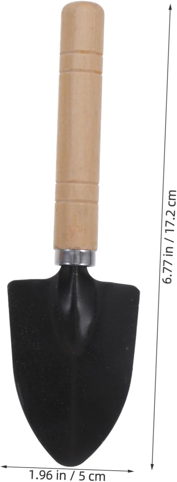 PartyKindom 1 Set Set Garden Tool Set Trowel Garden Tool Heavy Duty Gardening Kit Small Garden Tool Garden Tool Kit Gardening Hand Tools Cultivator Hand Rake Hand Trowel Hand Shovel Black Wood