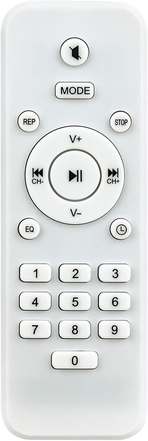 Allimity Replaced white remote control for Klim B4 CD player Radio Boombox