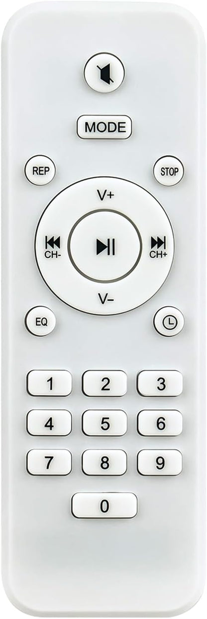 Allimity Replaced white remote control for Klim B4 CD player Radio Boombox