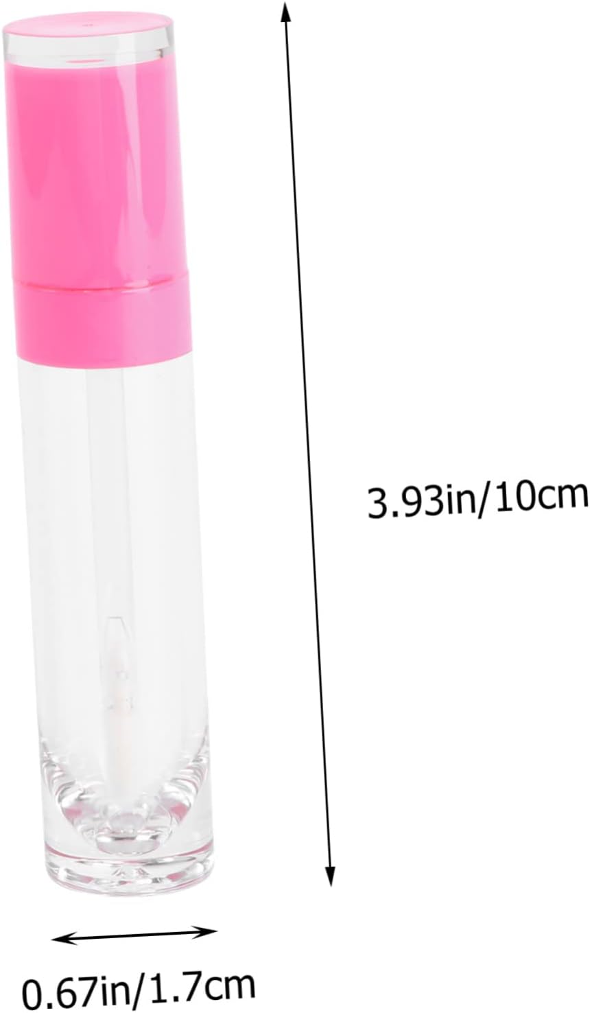 Beaupretty 8ml Empty Lip Gloss Tubes 4pcs Small DIY Cosmetic Containers for Women Plastic Bottles for Travel and Subpackaging