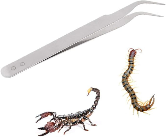 Feeding Tweezers with Long Handle for Pet Bird Stainless Feeder Tweezer