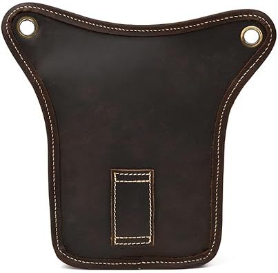 Mens Genuine Leather Outdoor Sporting Hicking Waist Hip Pack Messenger Shoulder Drop Leg Thigh Bag Pouches