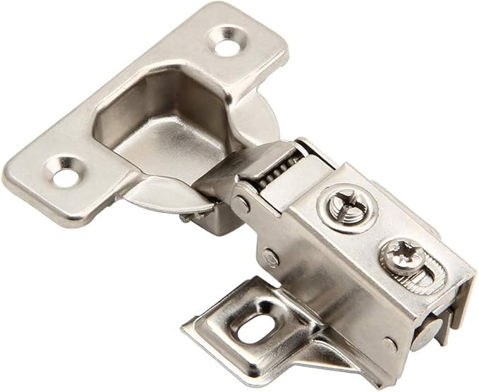 Face Frame Quiet Soft Close Cabinet Door Hinges, 12 Inch Overlay, with Built-in Metal Dampers, Strong Heavy Duty Steel for Kitchen Bathroom (2)