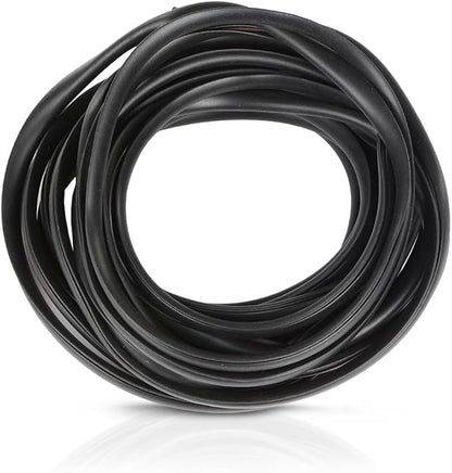 Fender Flares Edge Trim 18 Feet, Fender Flare EPDM Rubber Seal for Car and Truck Wheel Wells, Fender Flare Gasket Universal Bonds wAutomotive-Grade Adhesive Tape Black