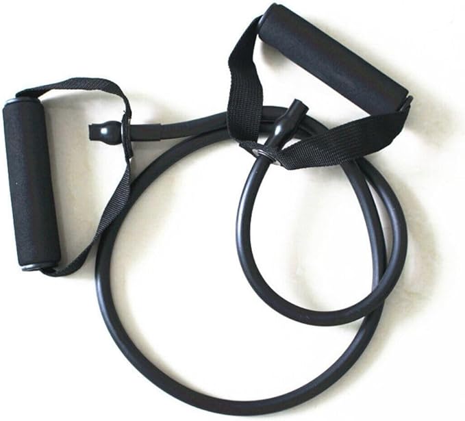 1 Pcs of Resistance Band Durable Muscle Pull Rope Indoor Home Gym Fitness Workout 5-30LBS (Black:23-30LBS)