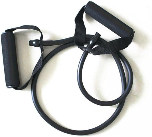 1 Pcs of Resistance Band Durable Muscle Pull Rope Indoor Home Gym Fitness Workout 5-30LBS (Black:23-30LBS)