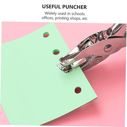 Operitacx 6pcs Ergonomic Handheld Hole Punchers Multifunctional Punching Tool for Cardboard Crafts for Document Binding Scrapbooks and Photo