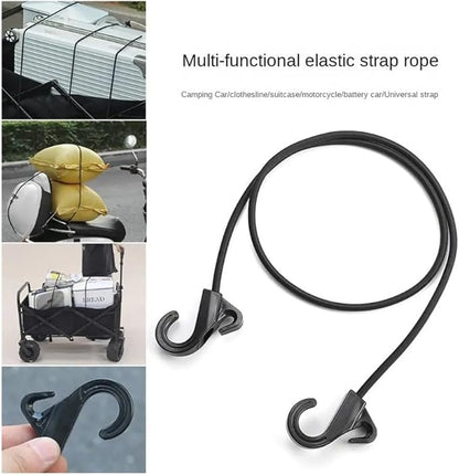 The Hook Bungee Cord Durable 1m Black Trolley Strap Luggage Cart Strap Luggage Cart Bike