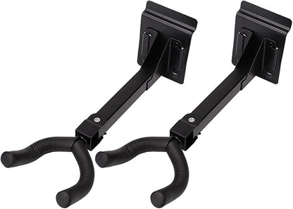Adjustable Guitar Stand Guitar Hook 2pcs Guitar Hangers Wall Mount Strong Load-Bearing Easy to Install Long