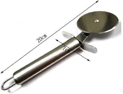 Stainless Steel Pizza Cutter Cake Bread Pies Round Wheels Cutter Chef Aid Cooking Tool Easy Cleaning