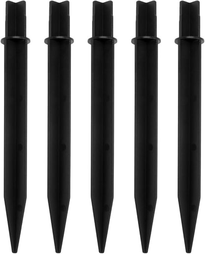 5Pcs Reinforced Ground Spikes, Replacement Stakes for Solar Lights, Plastic Stakes for Pathway Garden Yard Lights Outdoor Lawn 0.78" x 8"