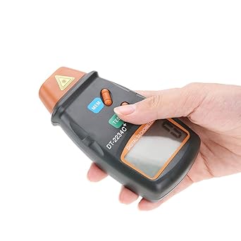 Digital Tachometer, DT-2234C Non-Contact Photo Mini RPM Test Speed Meter