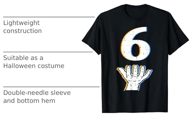 Number 6 Matching 67 Meme Halloween Costume Men Women Kids T-Shirt