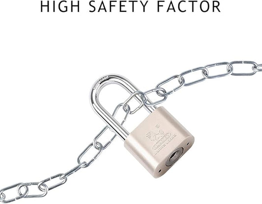 Locks with Keys 2 Pack, Katfort 1-9/16-inch(40mm) Padlock with 4 Multiple Keys, Long Shackle Padlock for Indoor Outdoor