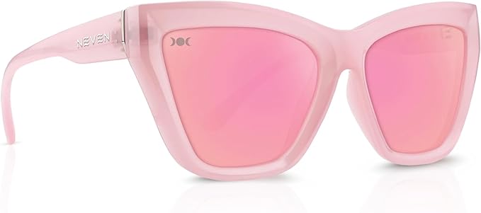 NEVEN Coven Bold Cat Eye Sunglasses - UV Protected Polarized Vintage Sunglasses - Fashionable Cat Eye Techno Glasses