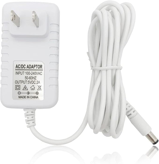 Power Cord Replacement for Graco Baby Swing DuoGlider, DuetSoothe, Dreamglider, Simple Sway, Sweetpeace Charger 5V AC Adapter, White