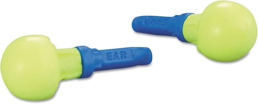 3M 3181000 E A R Push-Ins Earplugs, Cordless, 28nrr, Yellow/Blue, 100 Pairs