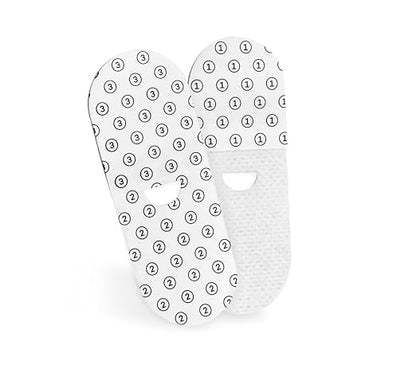 Upgraded Adhesive Patch Refill Pack Compatible with stoiQ and VAVA Smart Baby Thermometers - 12 Non Woven Sticker Bands |%15 More Adhesion and%70 Longer Attachment Compared to OEM Patches.