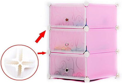 Cube Wardrobe Storage Rack 8 Closet Clothes Cabinet Organizer DIY Modular Shelf Kitchen?Dining & Bar Whoosh (White, One Size)