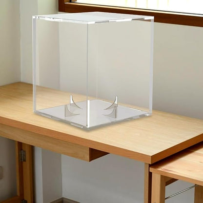 Clear Basketball Display Case Acrylic Football Basketball Storage Clear Box Sports Baseball Holder Container with Stand
