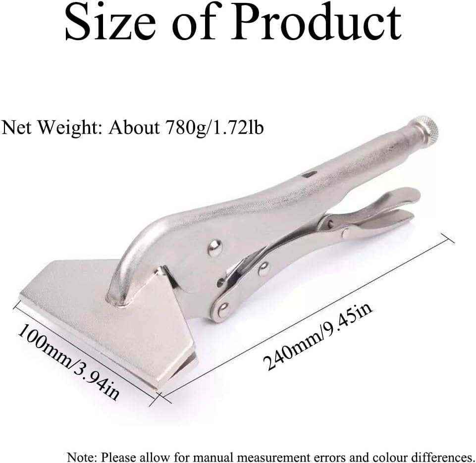 Locking Sheet Metal Clamp, Heavy Duty Sheet Metal Grip Tool, Flat Clamps Bending Pliers, for Bending, Forming and Crimping