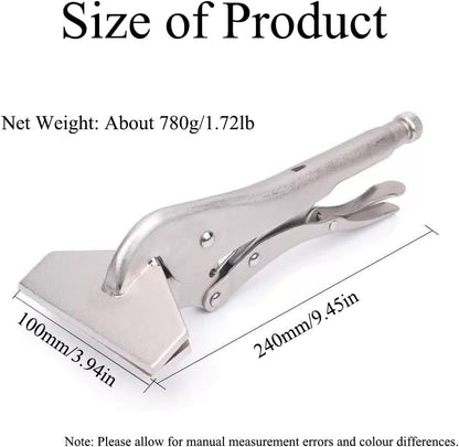 Locking Sheet Metal Clamp, Heavy Duty Sheet Metal Grip Tool, Flat Clamps Bending Pliers, for Bending, Forming and Crimping