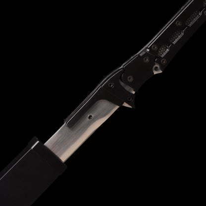 Samuel Rodrigues/Raiden Sword Japanes Game Cosplay Prop Metal Upgraded Version Katana Black/Red not Sharp (but has sharp, pointed tip)