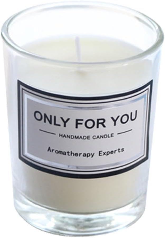 Candles for Home Scented, Highly Scented Natural Soy Candles for Home, Stress Relief Aromatherapy Candles Relax Your Mind, Gift for Women, Partner, Home Decor Organic Lavender Wax Candle (Glass White)