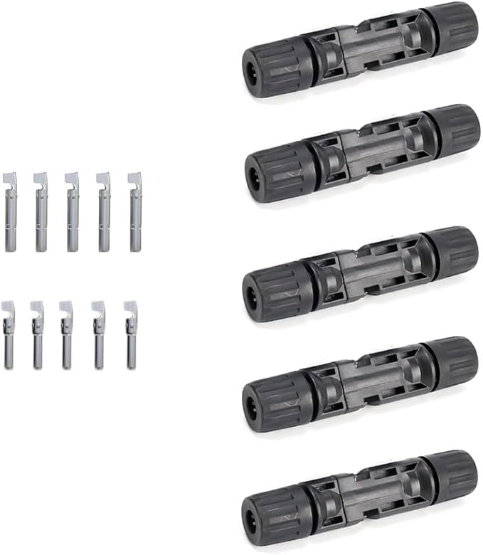 Solar Panel Cable Connectors MaleFemale IP67 30A 1000V DC 5Pairs