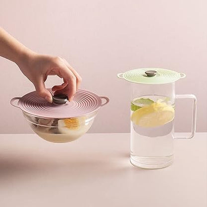 Silicone Bowl Covers Reusable Stretch And Seal Lids Safe In Dishwasher Freezer Different Sizes To Meet Most Containers Food Storage Covers Stretch Reusable, Purple