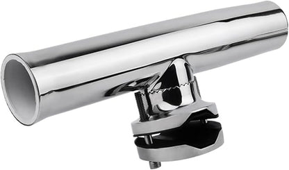 Stainless Steel Suitable for 32-50MM Pipe 360° Clamp Fishing Rod Holder 1-1/4'' to 2''Boat Accessories Marine