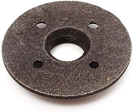 34 Inch Black Malleable Iron Floor Flange Fitting Pipe NPT Antique Wall Flange Seat
