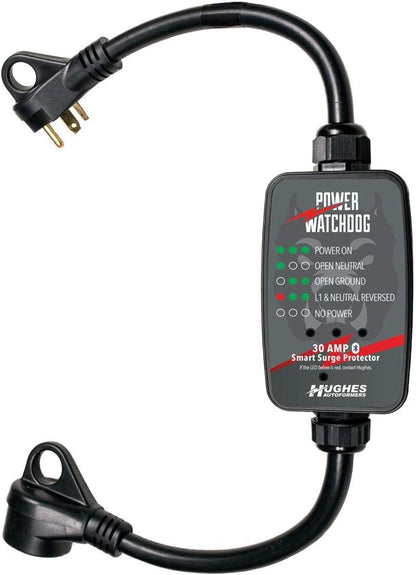 Power Watchdog PWD30 Bluetooth Surge Protector, 30A, Portable, 14 Inch Portable 14-inch design with Bluetooth connectivity for reliable on-the-go RV surge protection.