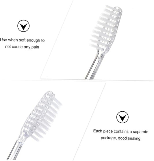30Pcs Disposable Toothbrush for Travel Soft Bristle Toothbrushes for Guests for Hotels and Trips Convenient Travel Essentials