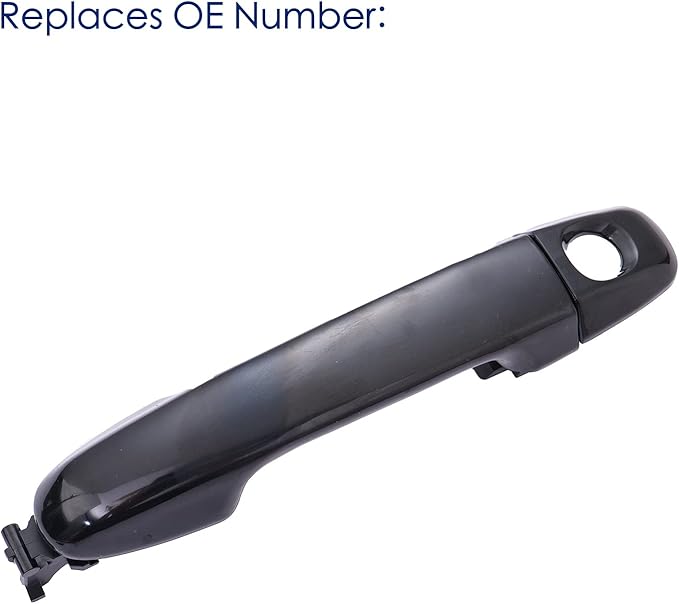 Exterior Door Handle Front Driver Side Compatible with Toyota Camry 2012-2017,Black - Without Smart Entry System