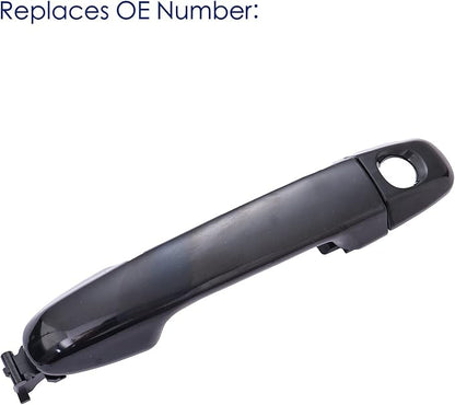 Exterior Door Handle Front Driver Side Compatible with Toyota Camry 2012-2017,Black - Without Smart Entry System