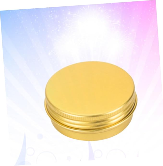 Aluminum Cream Box 30ml with Cover 10Pcs Golden - 8 Containers