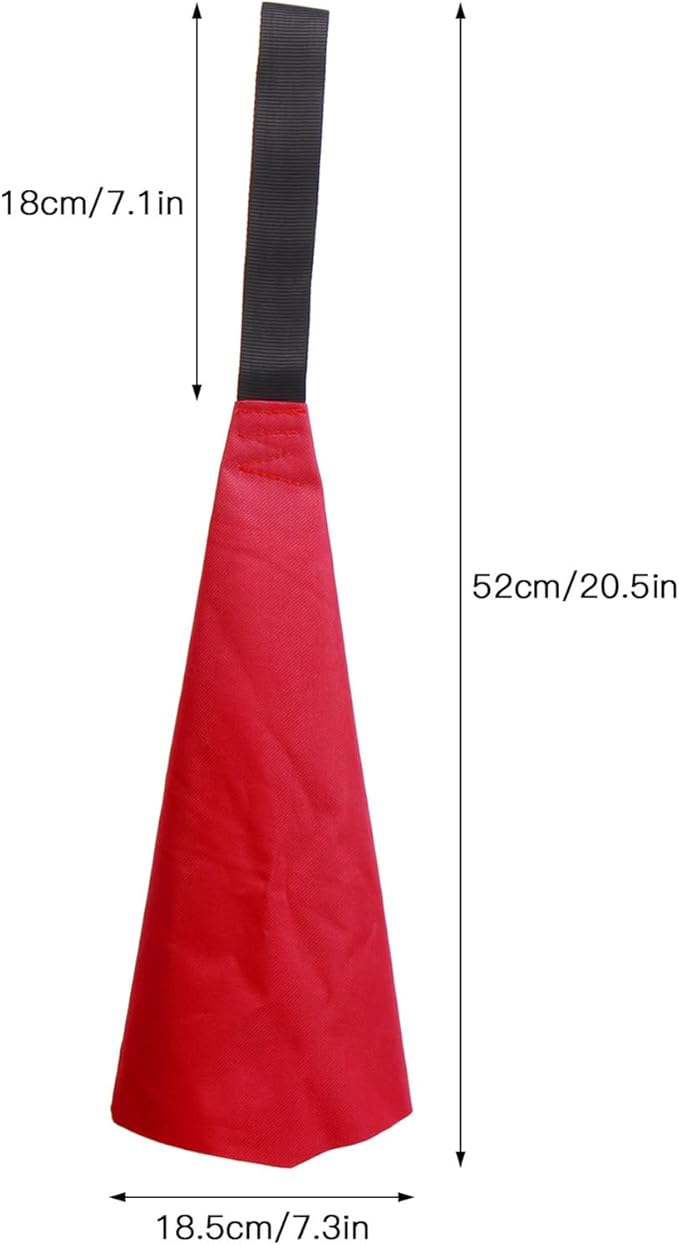 ZJchao Kayak Accessories, Red Warning Flag Safety Flag Canoe Flag with Webbing for Kayak Canoe